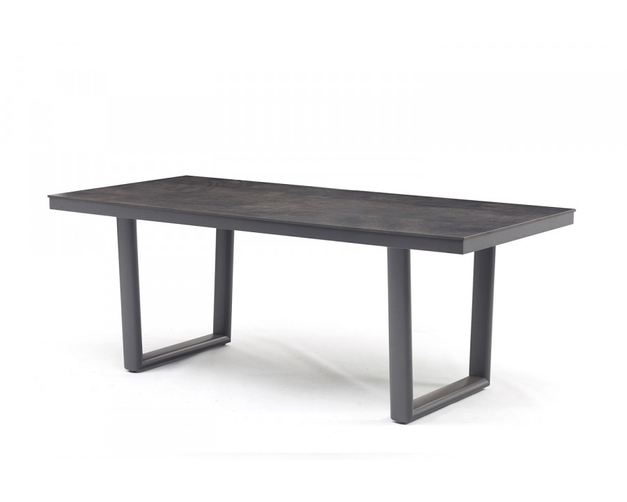 Whiteline - Doris Outdoor Dining Table in Dark Gray