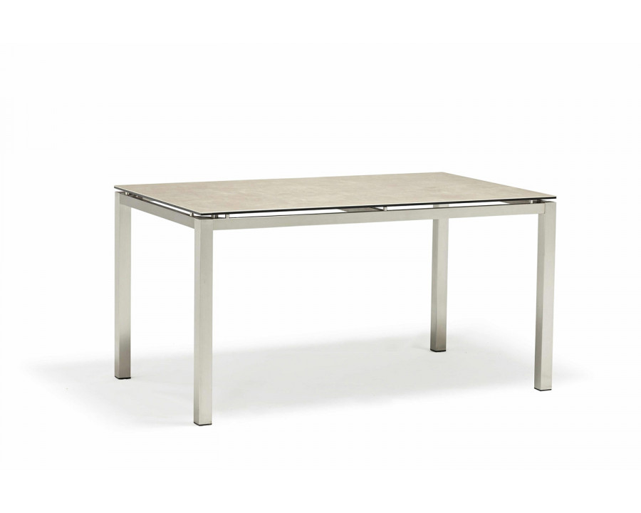 Whiteline - Paola Outdoor Dining Table in Light Gray