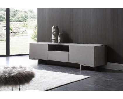 Whiteline Noah TV Unit - Gray Oak