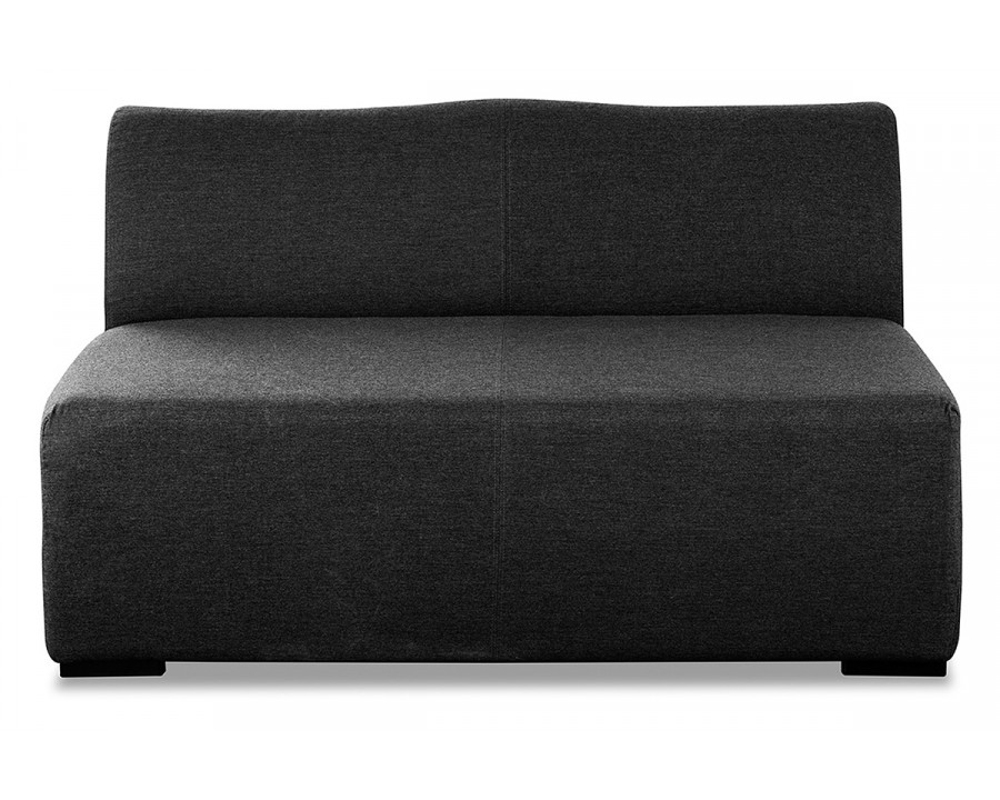 Whiteline - Harmony Outdoor Loveseat in Dark Charcoal