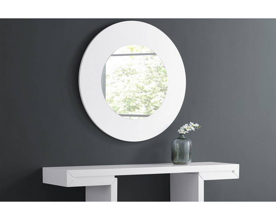 Whiteline - Delaney Mirror in White