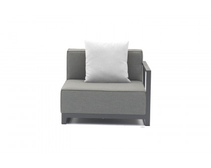 Whiteline Sensation Right Arm Chair - Gray