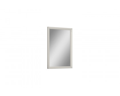 Whiteline - Pino Rectangular Mirror in Light Gray