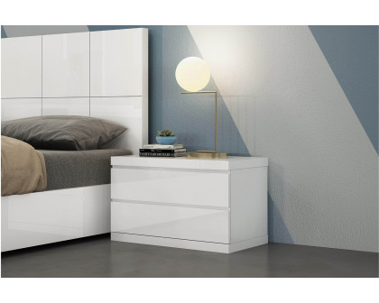 Whiteline Anna Large Nightstand - White