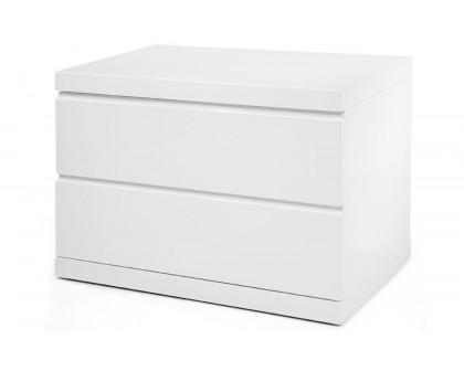 Whiteline Anna Large Nightstand - White