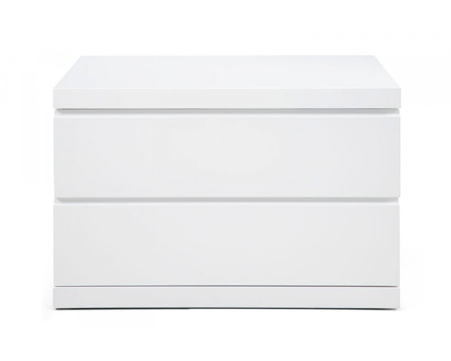 Whiteline Anna Large Nightstand - White