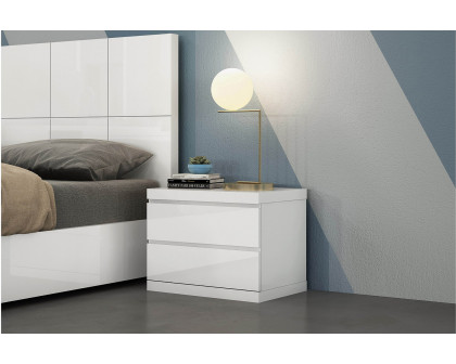 Whiteline Anna Small Nightstand - White