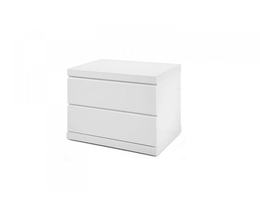 Whiteline Anna Small Nightstand - White