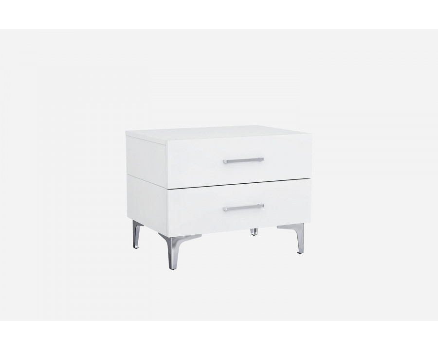 Whiteline - Diva Nightstand in White