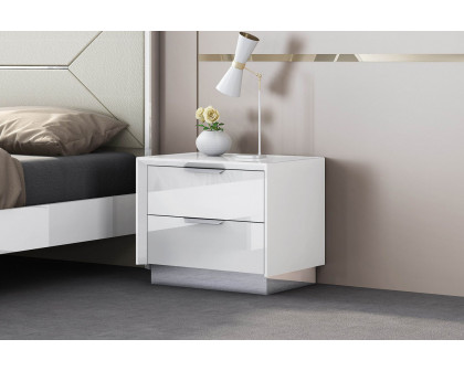 Whiteline Navi Nightstand - White