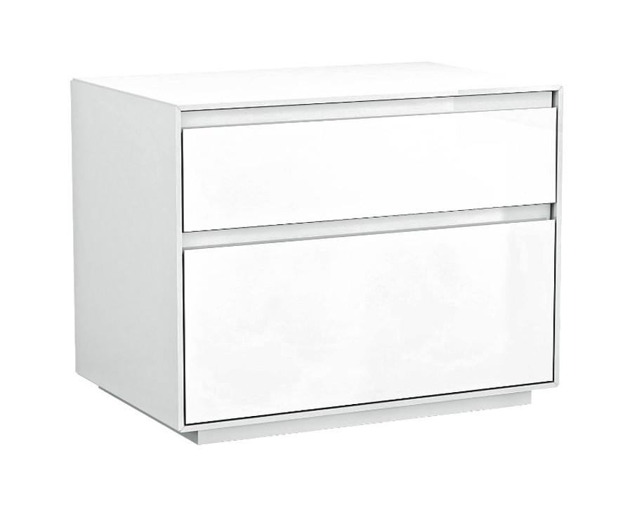 Whiteline - Malibu Nightstand in White