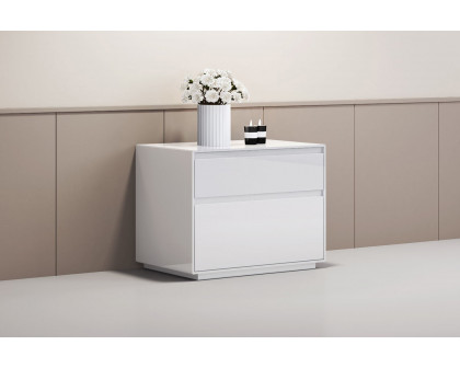 Whiteline - Malibu Nightstand in White