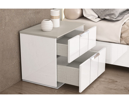 Whiteline - Daisy Nightstand in White