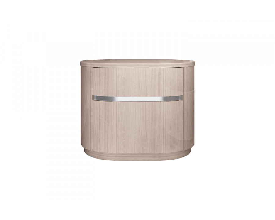 Whiteline - Waves Nightstand in Beige