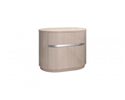 Whiteline - Waves Nightstand in Beige