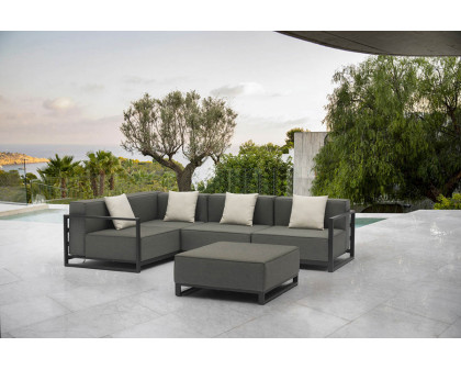 Whiteline - Sensation Ottoman in Gray