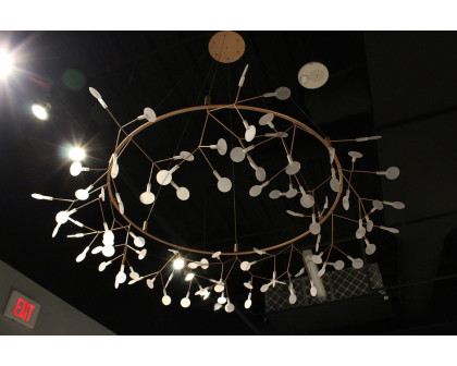 Whiteline - Zully Pendant Lamp in Stainless Steel