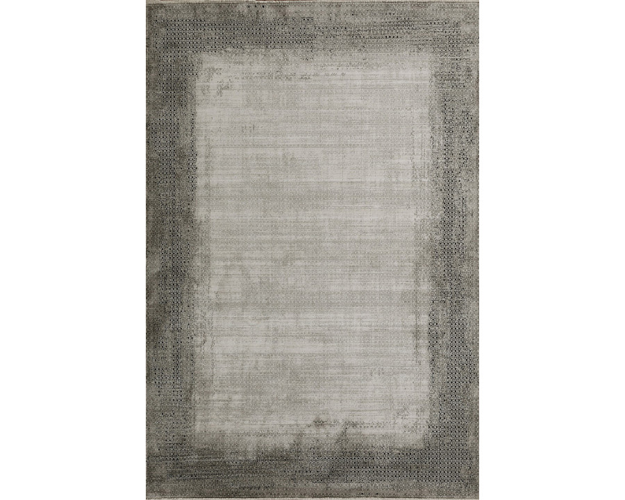 Whiteline Ada Rug - Beige/Gray, W 63"