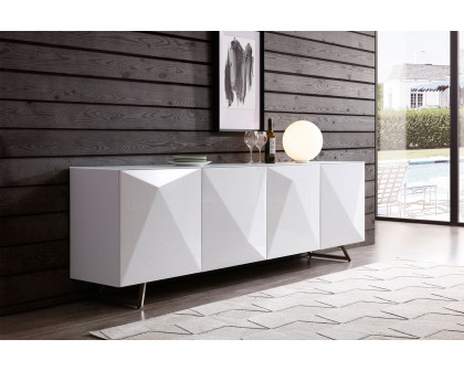 Whiteline Samantha Buffet - White