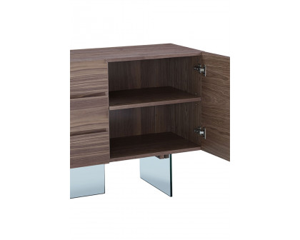 Whiteline Roxana Buffet - Walnut