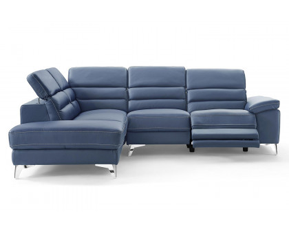 Whiteline - Johnson Sectional in Navy-Blue