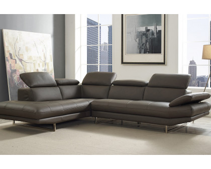 Whiteline Pandora Sectional - Dark Gray, Left-Chaise