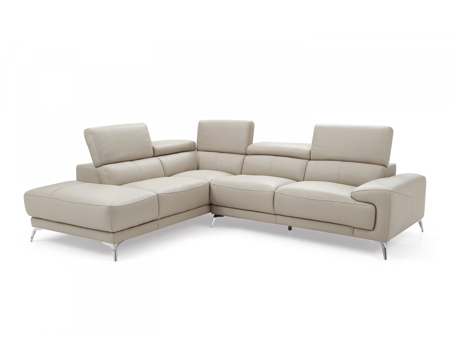 Whiteline Fabiola Sectional - Light Gray, Left-Chaise