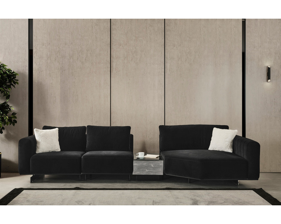 Whiteline - Vision Modular Sofa in Black