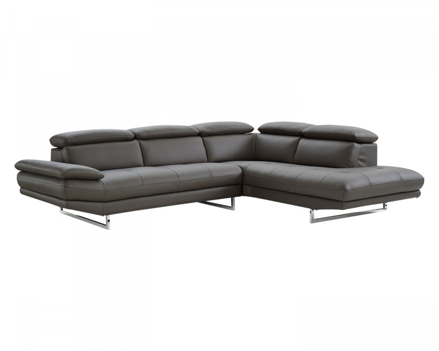 Whiteline Pandora Sectional - Dark Gray, Right-Chaise