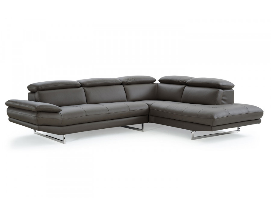 Whiteline Pandora Sectional - Dark Gray, Right-Chaise