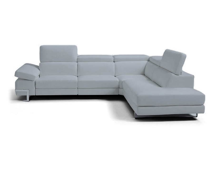 Whiteline - Livio Italian Sectional in Light Gray