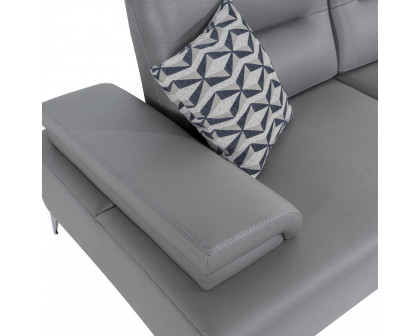 Whiteline - Ruslan Sectional in Light Gray