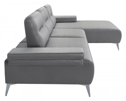 Whiteline - Ruslan Sectional in Light Gray