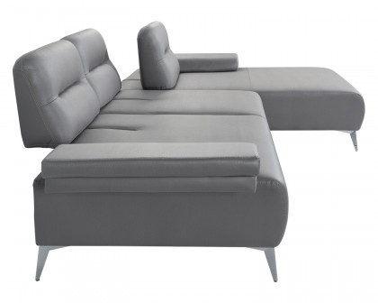 Whiteline - Ruslan Sectional in Light Gray