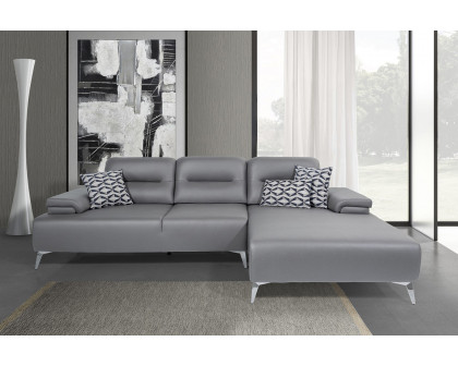 Whiteline - Ruslan Sectional in Light Gray