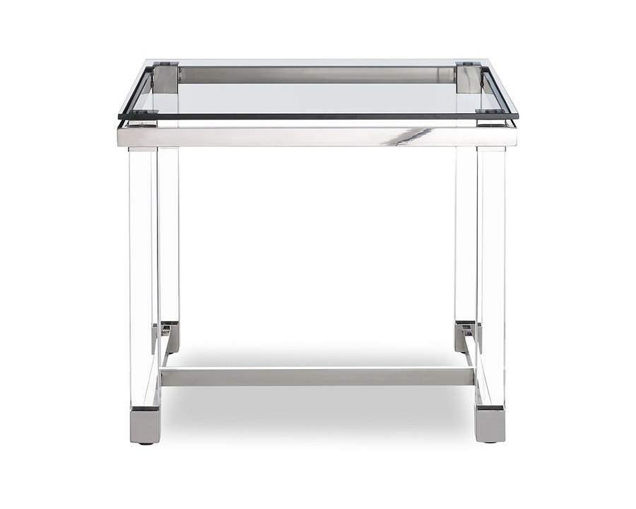 Whiteline - Brianna Acrylic Side Table in Clear