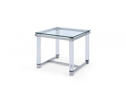 Whiteline - Brianna Acrylic Side Table in Clear