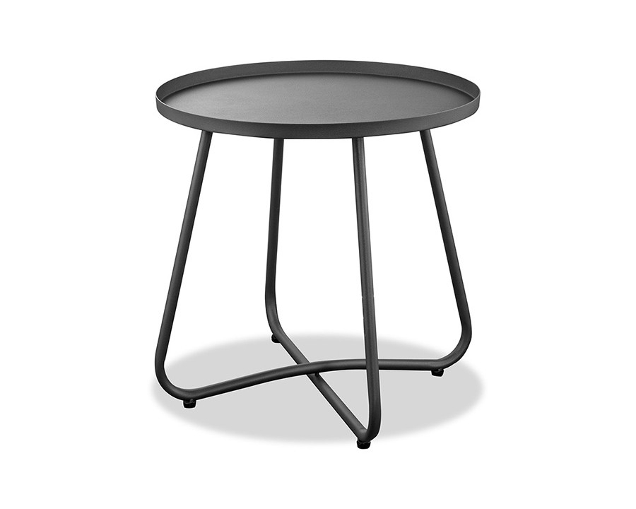 Whiteline - Talon Outdoor Side Table in Gray