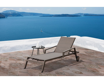 Whiteline - Talon Outdoor Side Table in Gray