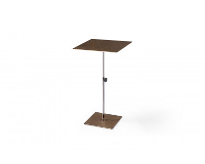 Whiteline - Karley Square Side Table in Bronze