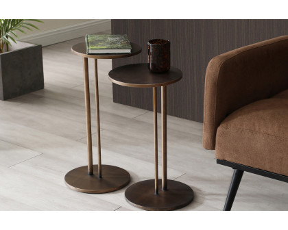 Whiteline Nala Large Side Table - Bronze