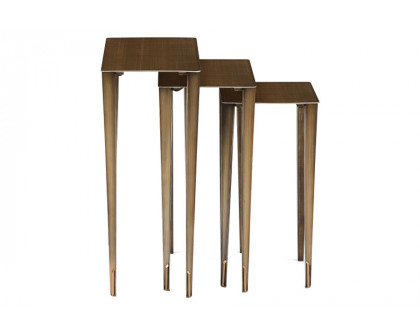 Whiteline Nia Medium Nest Side Table - Bronze