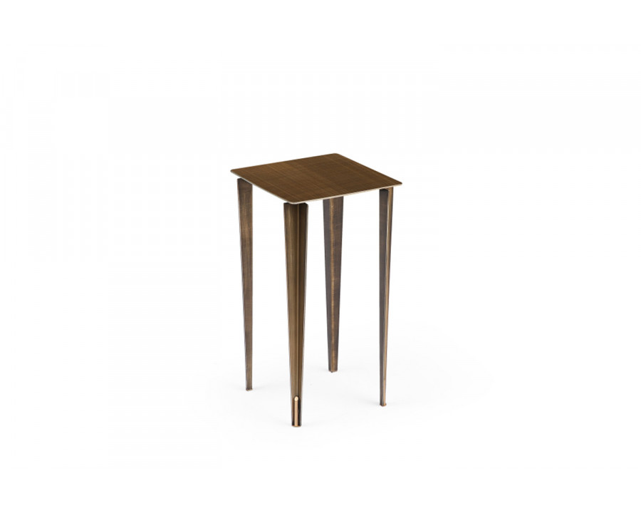 Whiteline Nia Small Nest Side Table - Bronze