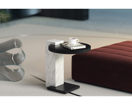 Whiteline - Mabel Side Table in Gray