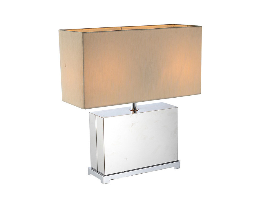 Whiteline - Payton Table Lamp in Silver