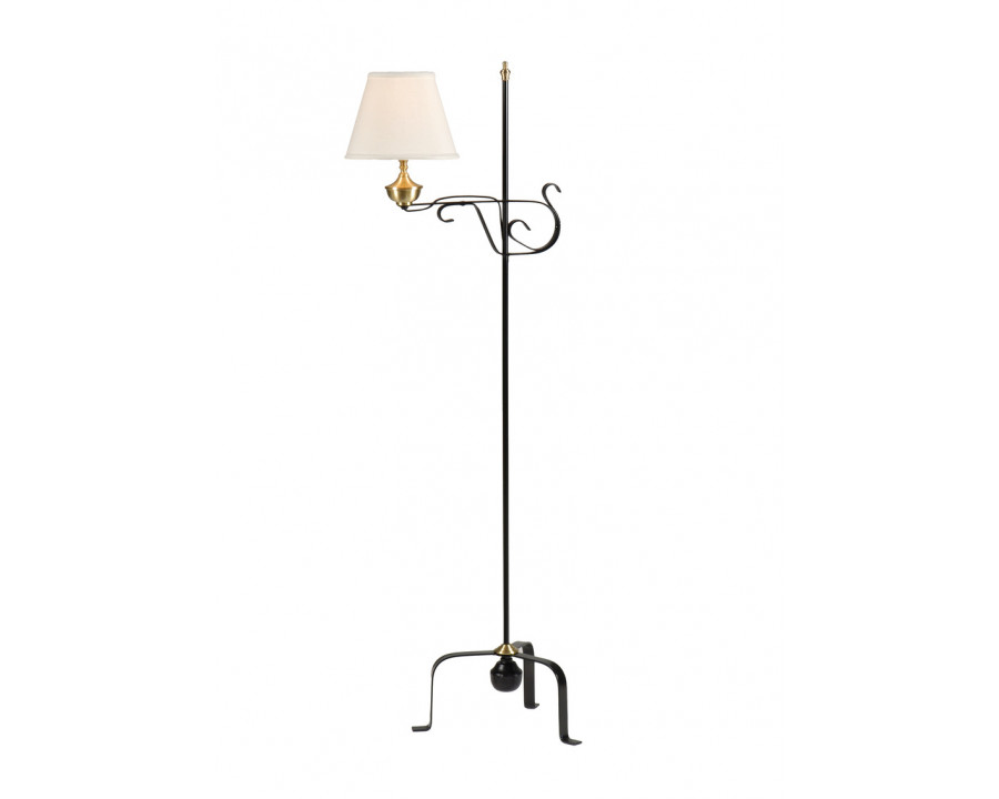 Wildwood - Colonial Floor Lamp in Blacksmith, Medium