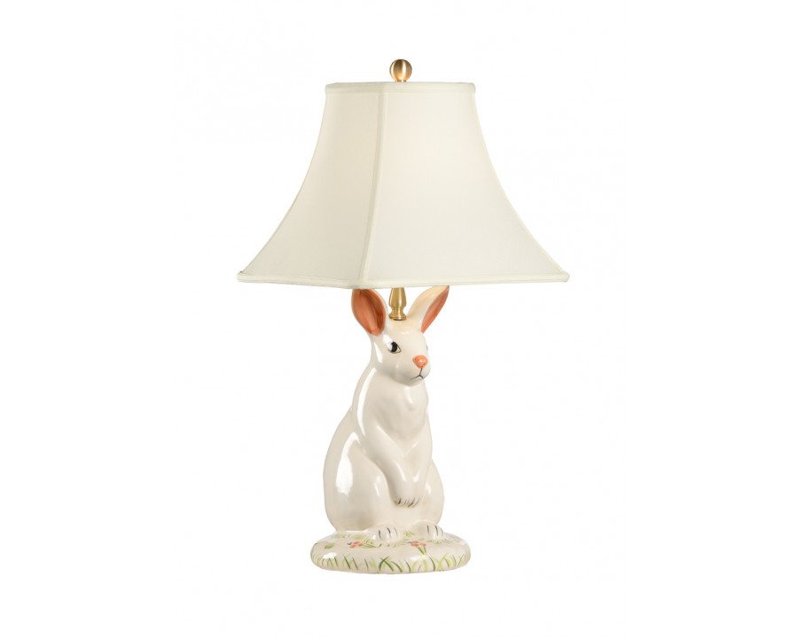 Wildwood - Dignified Rabbit Lamp in Hand Decorated, Large