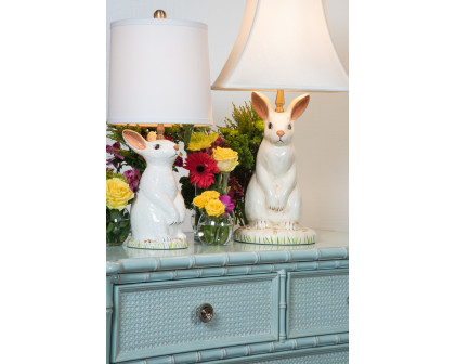 Wildwood - Dignified Rabbit Lamp in Hand Decorated, Large