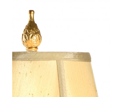 Wildwood - Floating Ball Lamp in Antique Gold Patina, Composite