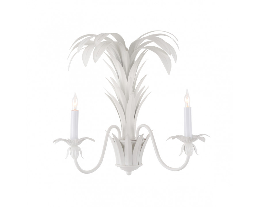 Whiteline Fontana 2 Arm Sconce in Antique White